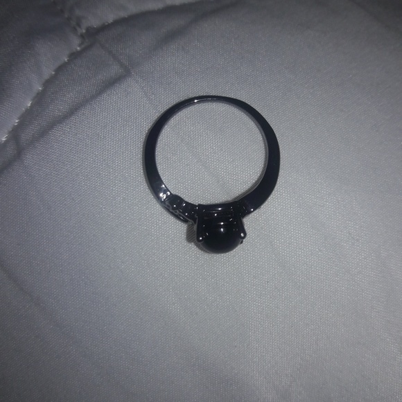 SOLD NWOT Luxury Round Black Gem Wedding Ring SZ6 - Picture 8 of 8